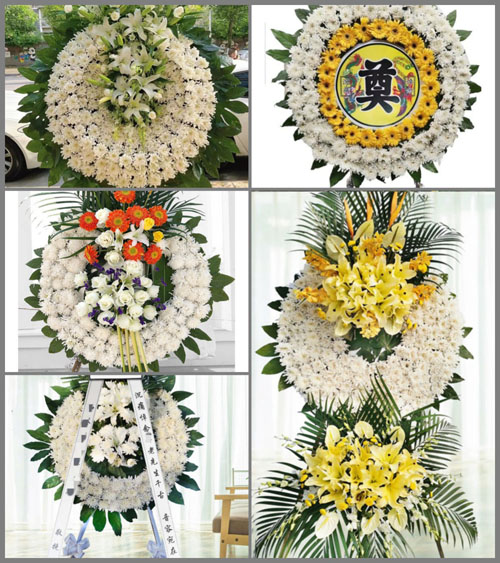 湖北荆门市京山县钱场镇七宝山村花圈速递